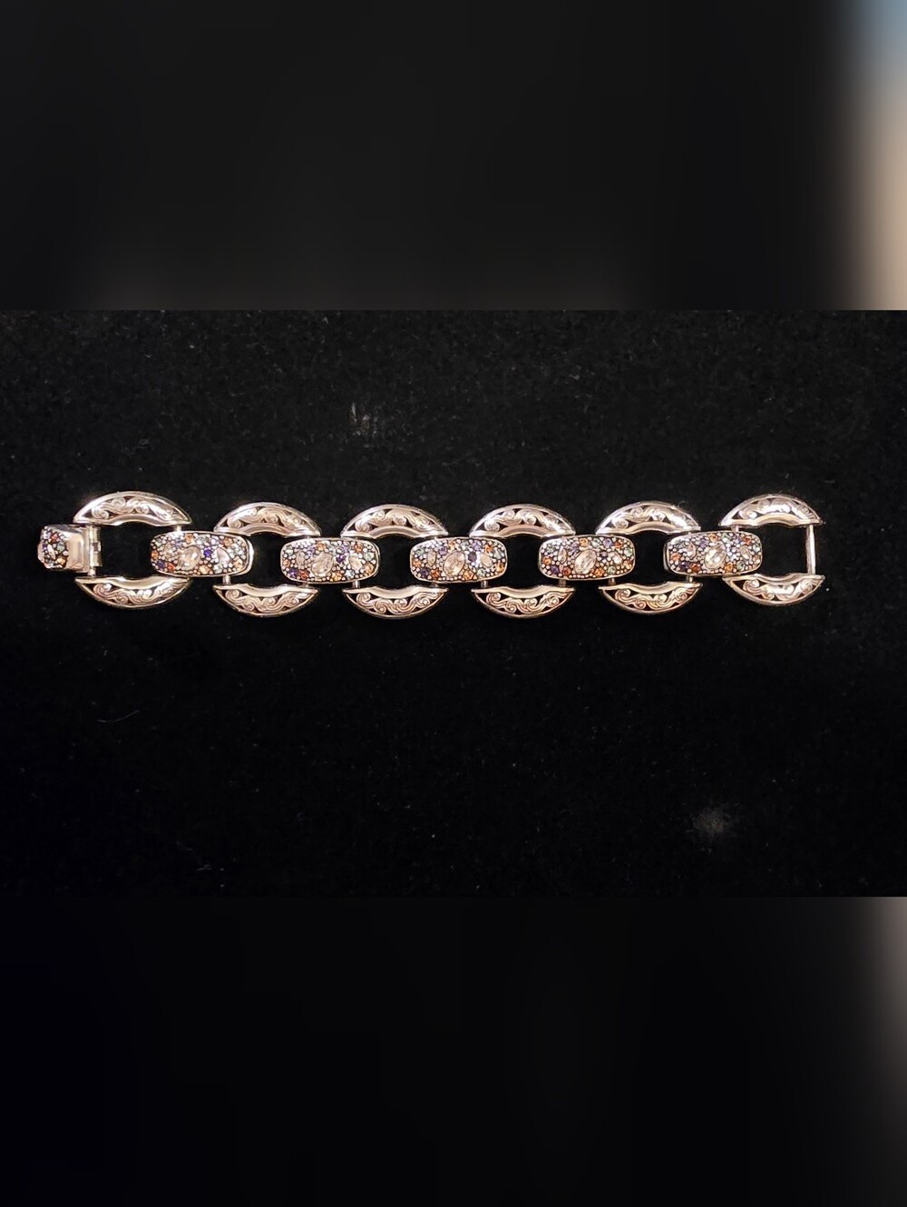 Rare, retired Brighton "Crystal Voyage" link bracelet.
